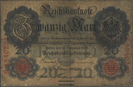 German Empire Rosenbg: 37 Used (III) 1909 20 Mark - 20 Mark