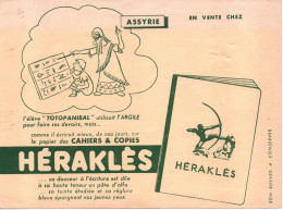 BUVARD BLOTTING PAPER  PAPETERIE HERAKLES ASSYRIE ELVE TOTOPANIBAL CAHIERS COPIES - Papeterie