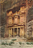 CARTOLINA  PETRA,GIORDANIA-LA CASA DEL TESORO-NON VIAGGIATA - Jordanie