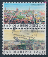San Marino 1375-1376 Paar (kompl.Ausg.) Gestempelt 1987 Weltstädte - Kopenhagen (10310459 - Oblitérés