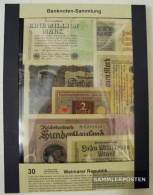 German Empire 30 Different Banknotes  Weimar Republic - Collections