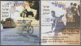 Israel 1449A-1450A With Tab (complete Issue) Unmounted Mint / Never Hinged 1997 Voluntary Out The Abroad - Unused Stamps (with Tabs)