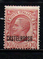 ITALIA - CASTELROSSO - 1922 - LEONI DA 10 CENT. - MNH - Castelrosso