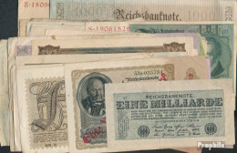 Deutsches Reich 40 Verschiedene Banknoten - Collections