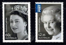 Australia 2012 Diamond Jubilee - Queen Elizabeth  Set Of 2 MNH - Ongebruikt