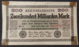 Alemania (Germany) – Billete Banknote De 200 Millones De Marks – 1923 - 200 Milliarden Mark