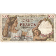 France, 100 Francs, Sully, 1941, Q.21481 221, TB+, Fayette:26.52, KM:94 - 100 F 1939-1942 ''Sully''