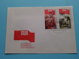 1945 - 1985 > 40 Jahrestag Der BEFREIUNG Vom FASCHISMUS ( Voir / See SCANS ) Envelope ! - 1981-1990