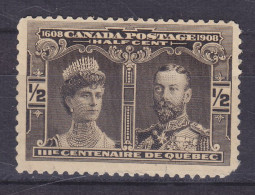 Canada 1908 Mi. 84,  ½c. Pricess Mary & Prince George, MH* (2 Scans) - Ongebruikt