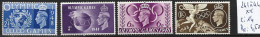 GRANDE-BRETAGNE 241 à 44 ** Côte 14 € - Unused Stamps
