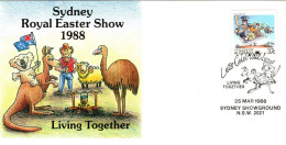 Australia 1988 Sydney RoyalEaster Show ,souvenir Cover - Brieven En Documenten