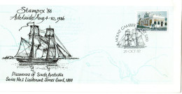 Australia 1986  Stampex 86 ,Discovers Of South Australia By Lieutenant James Grant, Souvenr Cover - Brieven En Documenten