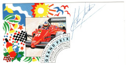 Australia 1988 Formula One Gran Prix Signed Cover By Driver  ,souvenir Cover - Cartas & Documentos