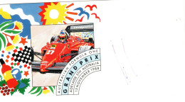 Australia 1988 Formula One Gran Prix Signed Cover By Driver G. Berger ,souvenir Cover - Cartas & Documentos