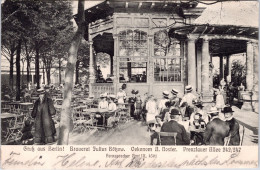 Gruss Aus Berlin, Brauerei Julius Bötzow, Oekonom A.Noster, Prenzlauer Allee 242/247 (Stempel: Berlin 1911) - Pankow