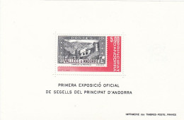 FRENCH ANDORRA Block 1,unused (**) - Blocks & Kleinbögen