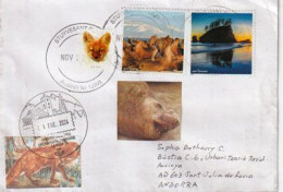 2024. Fauna Of The National Wildlife Refuge (USA Forever Stamps), Letter From USA 2024, To Andorra (Principality) - Storia Postale