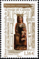 French Andorra - 2023 - Christmas - Our Lady Of Canolic - Marian Shrine In Andorra - Mint Stamp - Neufs