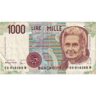 Italie, 1000 Lire, 1990-10-03, KM:114c, SUP - 1000 Liras
