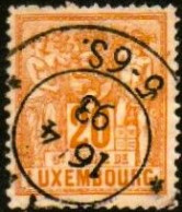 Luxembourg , Luxemburg 1882 , MI 51 B,  ALLEGORIE, OBLITERE, GESTEMPELT - 1882 Allegorie