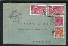 LUXEMBOURG Ca.1947: DDL De LSC De LUXEMBOURG à Genève (Suisse) - Briefe U. Dokumente