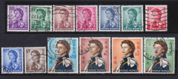 Hong Kong        .   SG    .  13 Stamps     .    O      .   Cancelled - Gebraucht