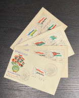 EGYPT 1964 First Day Cover FDC FULL SET Arab League Heads Of State Cairo Meeting - Lettres & Documents