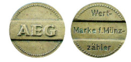 04384 GETTONE TOKEN JETON AEG WERTE-MARKE F. MUNZAHLER - Altri & Non Classificati