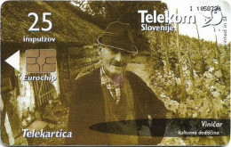 Slovenia - Telekom Slovenije - Vineyard Cottages - Vinedresser, Gem5 Black, 09.2003, 25Units, 5.980ex, Used - Slovenia