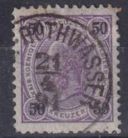 AUSTRIA 1890 - Canceled - ANK 60A Lz 11 1/2 - Used Stamps