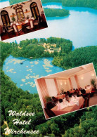 73951553 Treppeln Waldsee Hotel Wirchensee Restaurant Luftaufnahme - Neuzelle