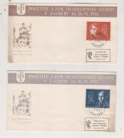 YUGOSLAVIA,1951 ZAGREB ZEFIZ Covers - Covers & Documents