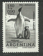 Argentine  Poste Aérienne   N° 82   Manchots         Neuf   * *    B/TB Voir Scans  Soldes ! ! ! - Faune Antarctique