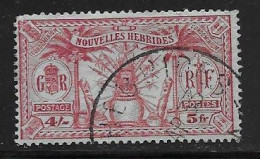 Nlle Hébrides 1925, Y&T 90 Vc 10 EUR (SN 2098) - Gebruikt