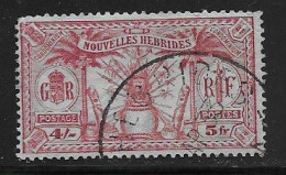 Nlle Hébrides 1925, Y&T 90 Vc 10 EUR (SN 2098) - Usati