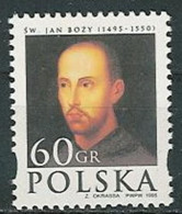 Poland Stamps MNH ZC.3377: John Of God 500 Y. - Ongebruikt