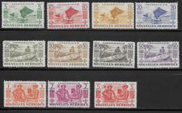 Nlle Hébrides 1953 Série Complète * (Y&T 144-154) Vc 75 EUR (SN 2102) - Neufs