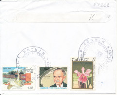 Cuba Registered Cover Sent To Germany With Topic Stamps On Front And Backside Of The Cover - Storia Postale