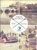 Affichette Flyer Dépliant Aviron Biterrois Béziers Valras-Plage Sport Nautique Rudern  Rowing Roeien Remo Canottaggio - Roeisport