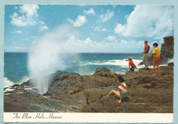 Hawaii - The Blow Hole Is One Of Hawaii's Salt Water Geysers. It's On Oahu's Rugged South Shore - Oahu