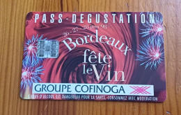 ANCIENNE CARTE A PUCE DEGUSTATION VIN BORDEAUX B.E !!! - Other & Unclassified