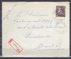 Aangetekende Brief Van Hoeilaart B Naar Brussel - 1936-1951 Poortman