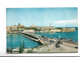 CPA CURACAO , PONTOON BRIDGE  En 1961! - Curaçao