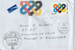 EUROPA CEPT 2023. Peace / Síocháin ! Letter Ireland To Andorra (Principality) With Local Arrival Postmarks - Covers & Documents