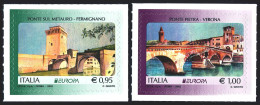 SALE!!! Italy Italia Italie Italien 2018 EUROPA BRIDGES 2 Stamps MNH ** - 2018