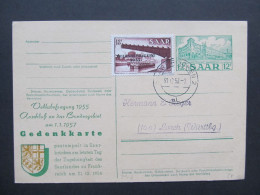 GANZSACHE Saarbrücken - Lorch 1953 // D*58247 - Entiers Postaux