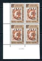 BE   1890   XX   ---   Bloc De 4 : 31.V.78  --  Parfait état... - Dated Corners