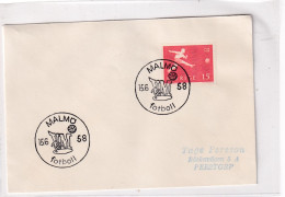 Sweden 1958 Cover: Football Fussball Soccer Calcio; FIFA WC 1958 Sweden; Malmö; Day Of West Germany - Northern Ireland - 1958 – Svezia