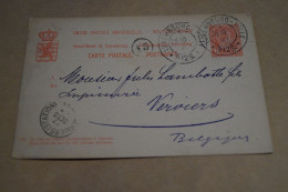 Très Bel Envoi Luxembourg - Belgique De 1899,poste N° 15, Belle Oblitération,pour Collection - 1895 Adolphe Right-hand Side