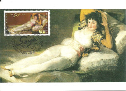 Carte Maximum - Bulgarie - Bulgaria - Francisco De Goya - Maja Vestida - Dressed Maja - Cartas & Documentos